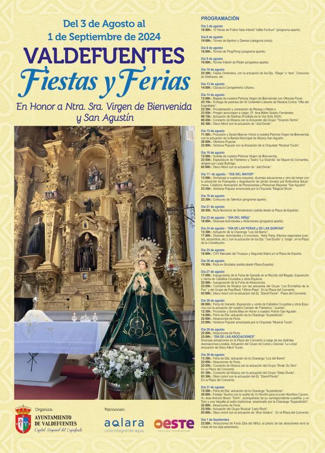 Cartel de las fiestas de Valdefuentes