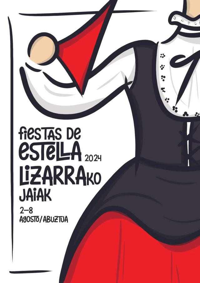 Cartel de las fiestas de Estella-Lizarra