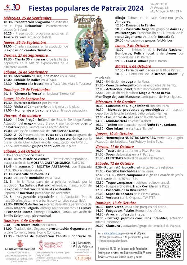 Cartel de las fiestas de València