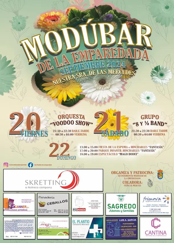 Cartel de las fiestas de Modúbar de la Emparedada