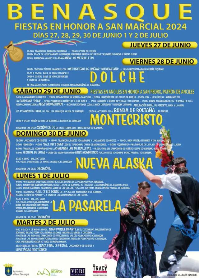 Cartel de las fiestas de Benasque