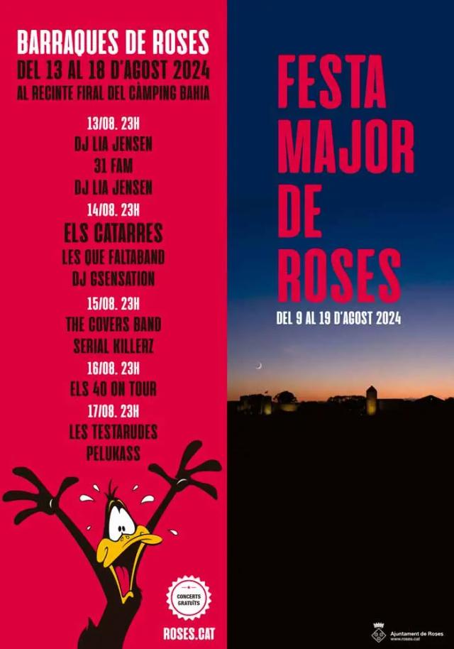 Cartel de las fiestas de Roses