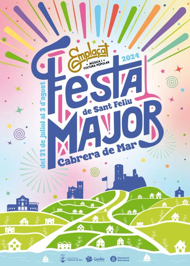 Cartel de las fiestas de Cabrera de Mar