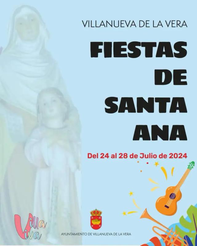 Cartel de las fiestas de Villanueva de la Vera