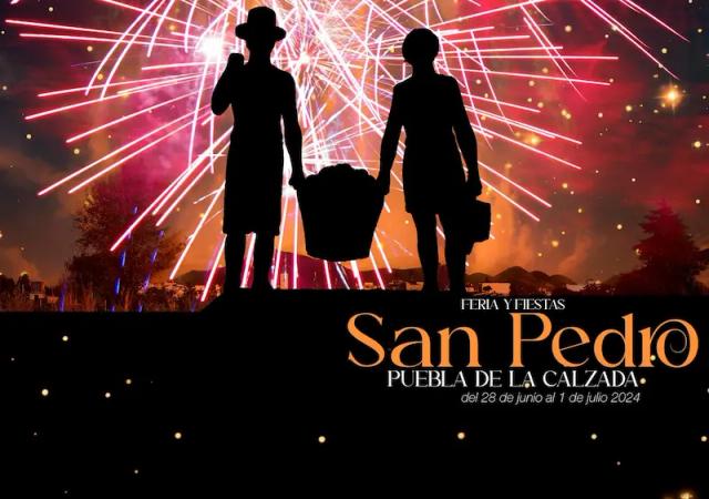 Cartel de las fiestas de Puebla de la Calzada