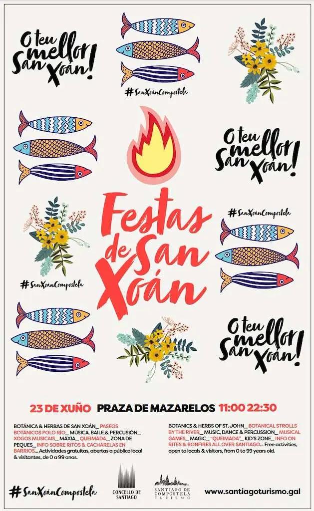 Cartel de las fiestas de Santiago de Compostela