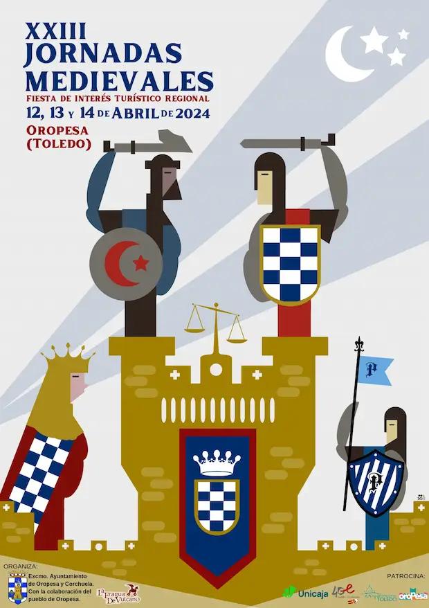 Cartel de las fiestas de Oropesa