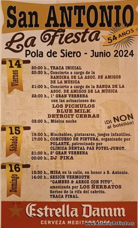 Cartel de las fiestas de La Pola Siero