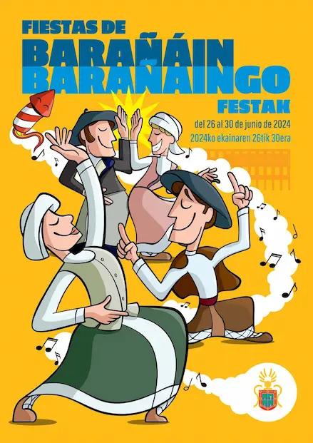 Cartel de las fiestas de Barañáin/Barañain