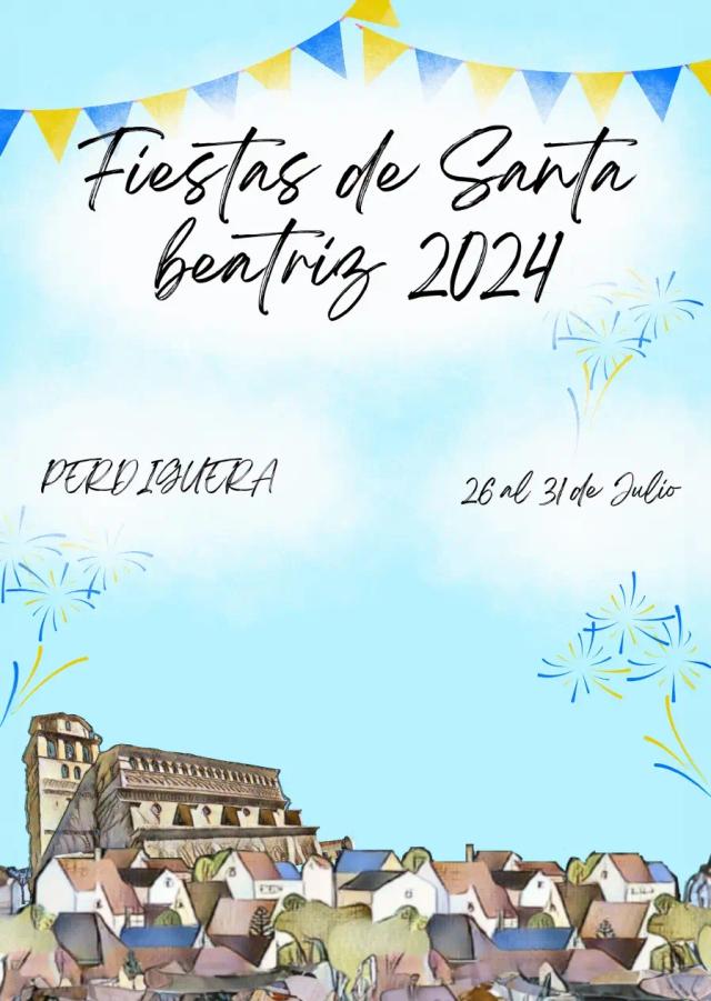 Cartel de las fiestas de Perdiguera