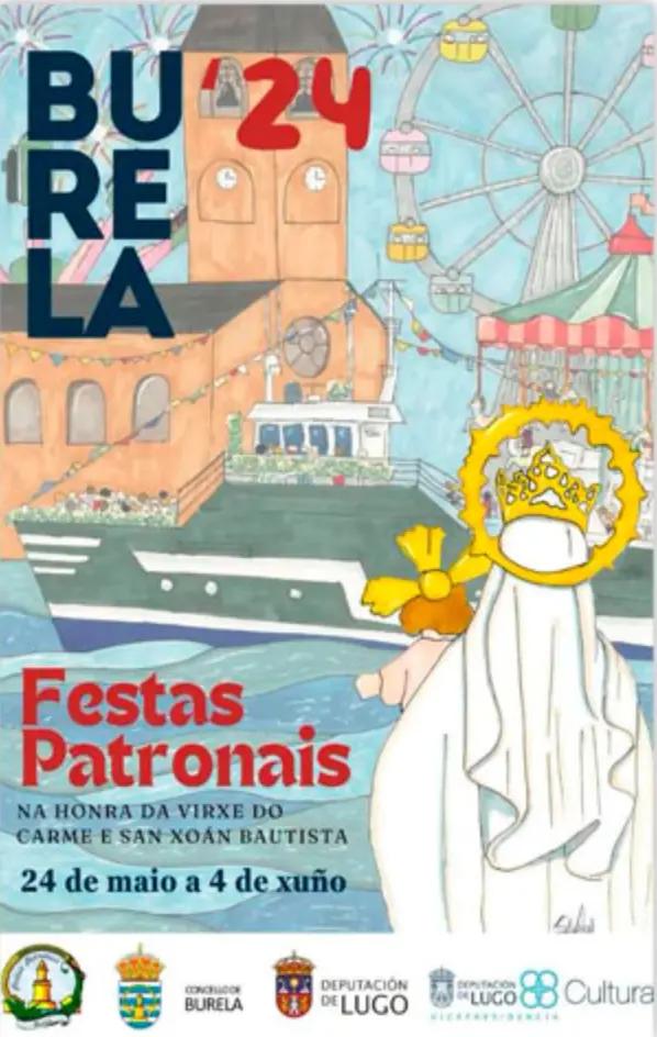 Cartel de fiestas | Festas Patronais na honra da Virxe do Carme San Xoán Bautista