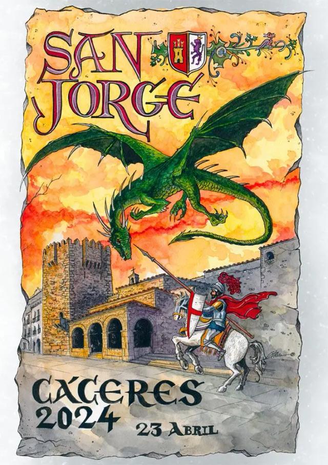 Cartel de las fiestas de Cáceres