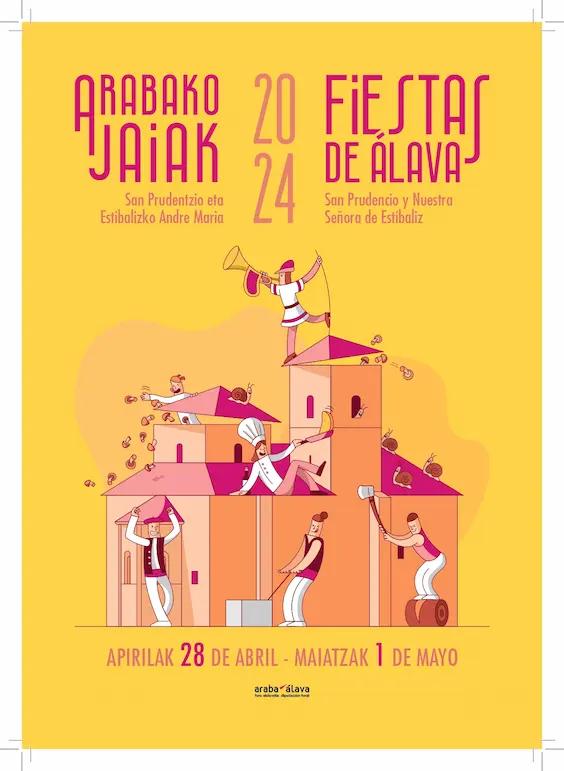 Cartel de las fiestas de Vitoria-Gasteiz