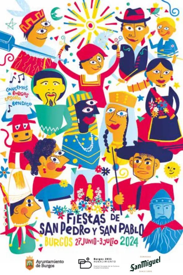 Cartel de las fiestas de Burgos