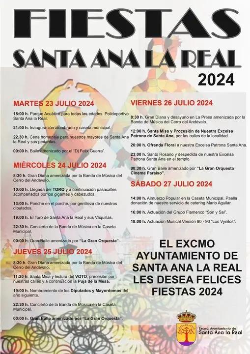 Cartel de las fiestas de Santa Ana la Real