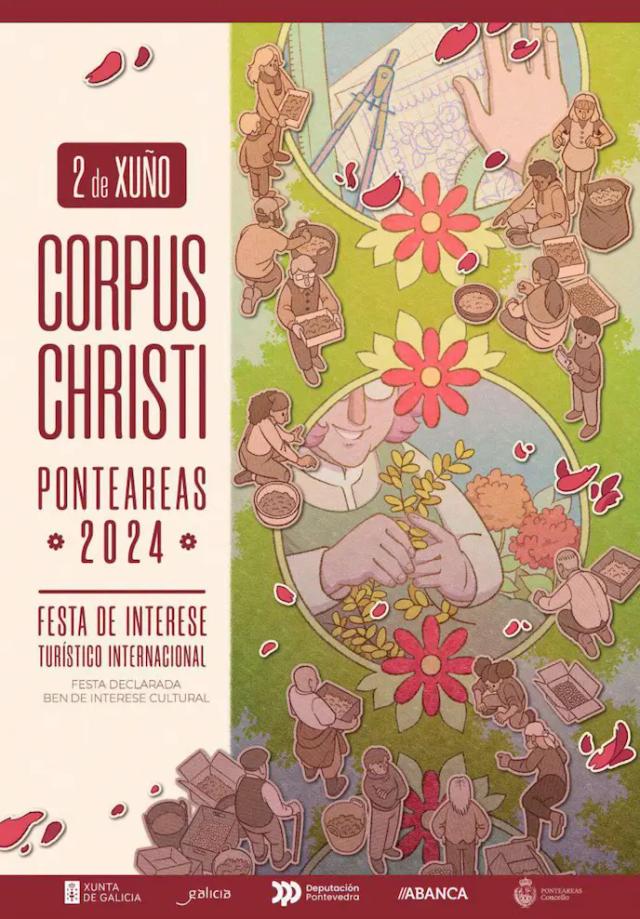 Cartel de las fiestas de Ponteareas