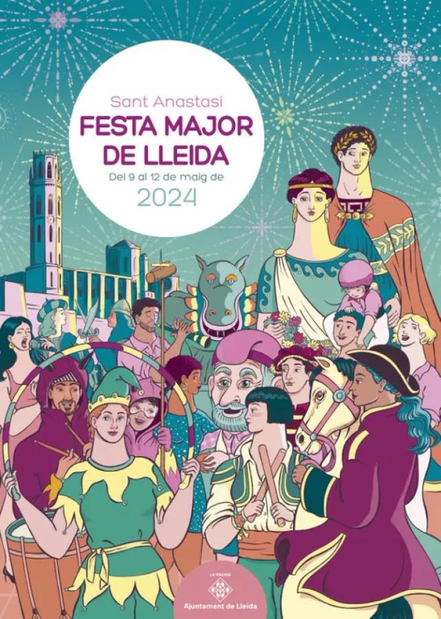 Cartel de las fiestas de Lleida