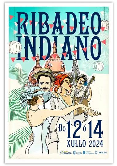 Cartel de fiestas | Ribadeo Indiano