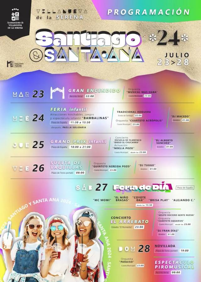 Cartel de las fiestas de Villanueva de la Serena