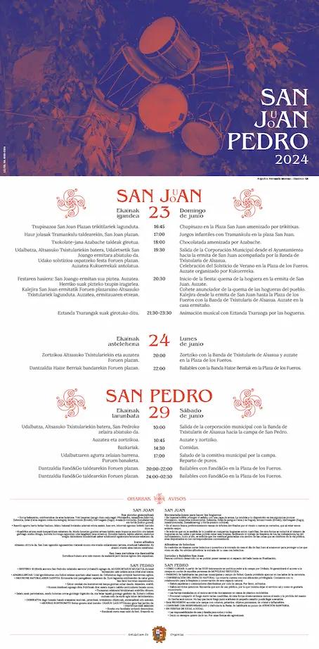 Cartel de fiestas | San Juan y San Pedro