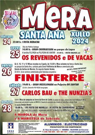 Cartel de fiestas | Fiestas Santa Ana de Mera